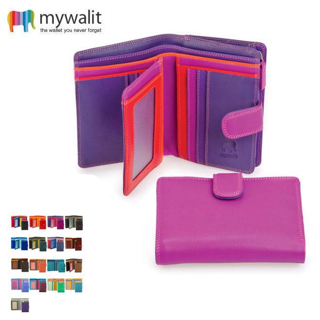 財布 2つ折り ウォレット mywalit マイワリット カーフ レザー MY390 