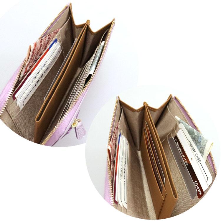 Arukan（アルカン） 財布 L字ファスナー アンバー 日本製 本革