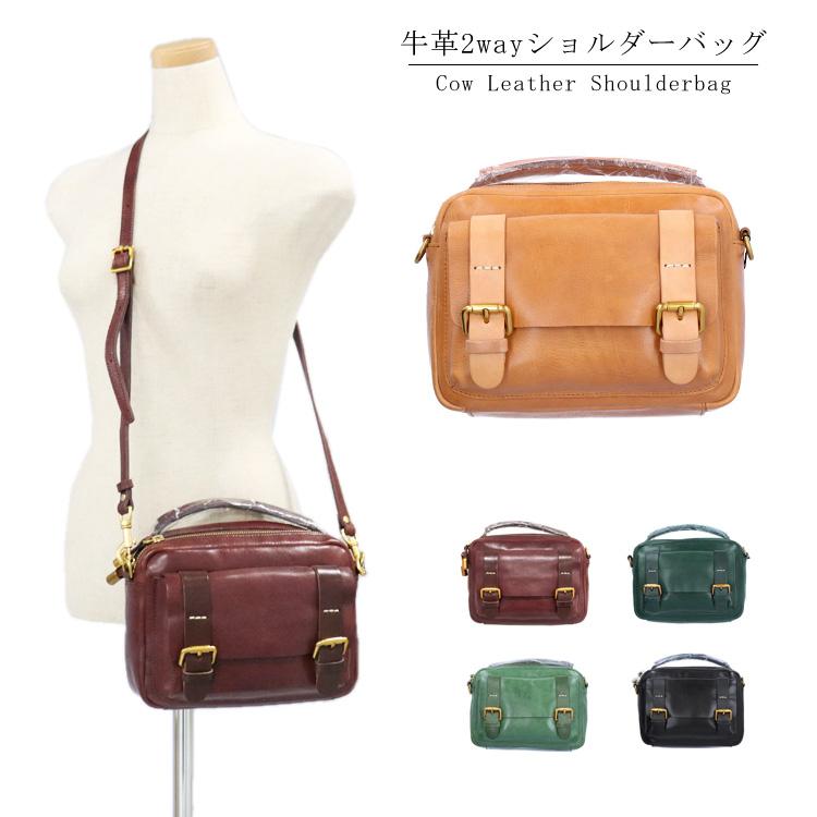 ショルダーバッグ サッチェルバッグ レザー 2way 本革 バッグ