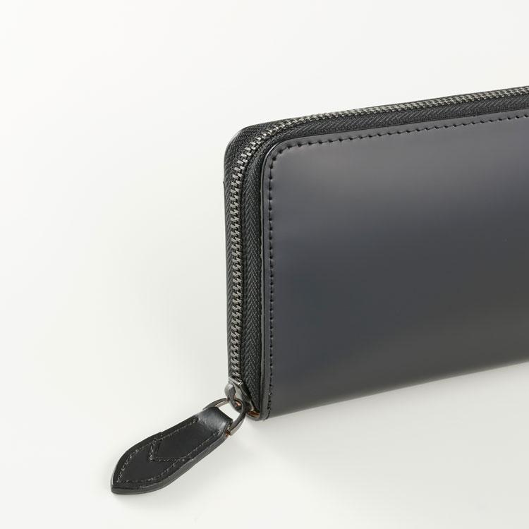 コードバン 長財布 本革 ラウンドファスナー 財布 メンズ レザー 馬革