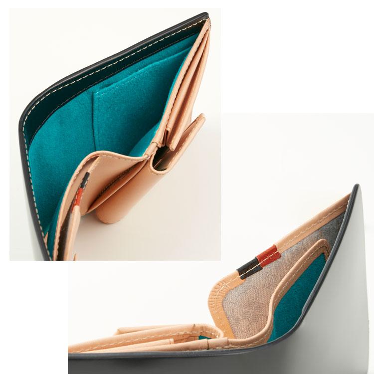 CORDOVAN コードバンプレミアム 本革 二つ折り財布 ミニ札入れ コンパクト メンズ レザー 馬革 ユニセックス レディース お種銭付の画像