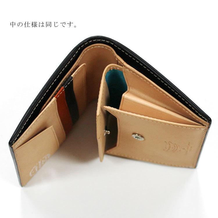 CORDOVAN コードバンプレミアム 本革 二つ折り財布 ミニ札入れ コンパクト メンズ レザー 馬革 ユニセックス レディース お種銭付の画像