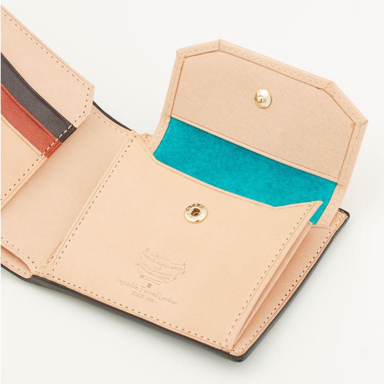 CORDOVAN コードバンプレミアム 本革 二つ折り財布 札入れ コンパクト メンズ レザー 馬革 ユニセックス レディース お種銭付の画像