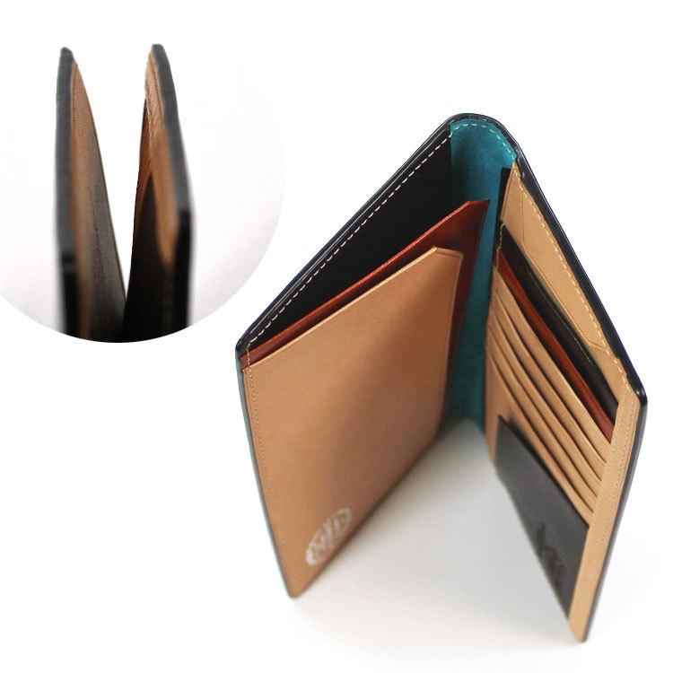 長財布 お種銭付 コードバン 本革 財布 メンズ スリム レザー 馬革