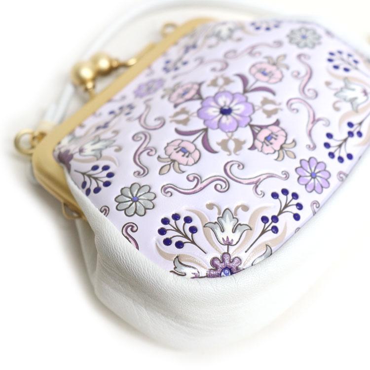 浅草文庫 財布 お種銭付 友禅染 手紐付 がま口 コインケース 小銭入れ