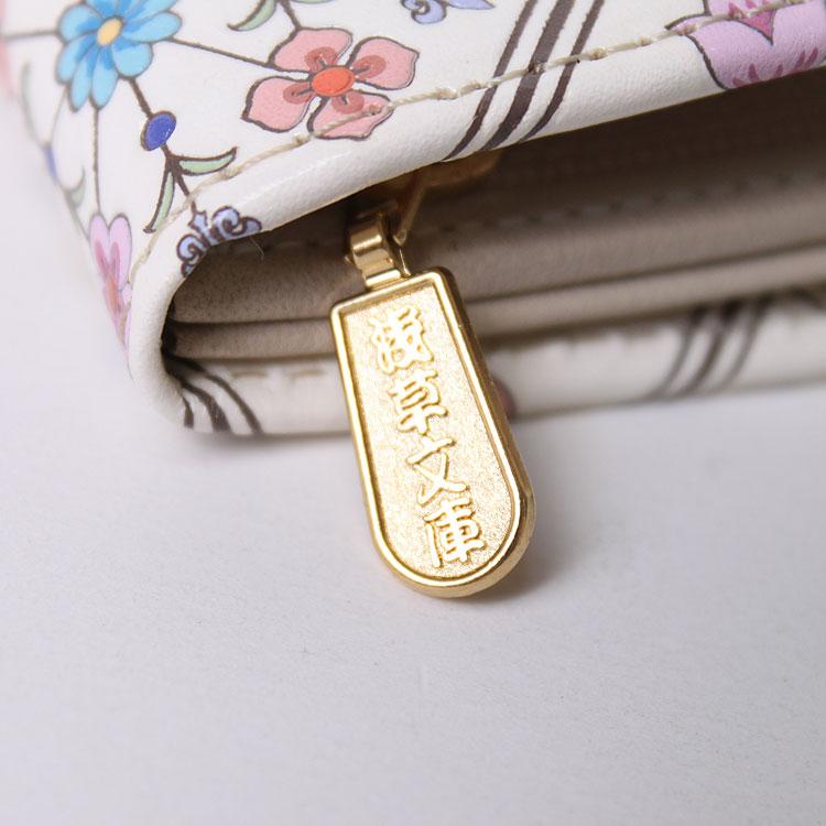 浅草文庫 財布 長財布 かぶせ お種銭付 花菱 はなびし 柄 江戸