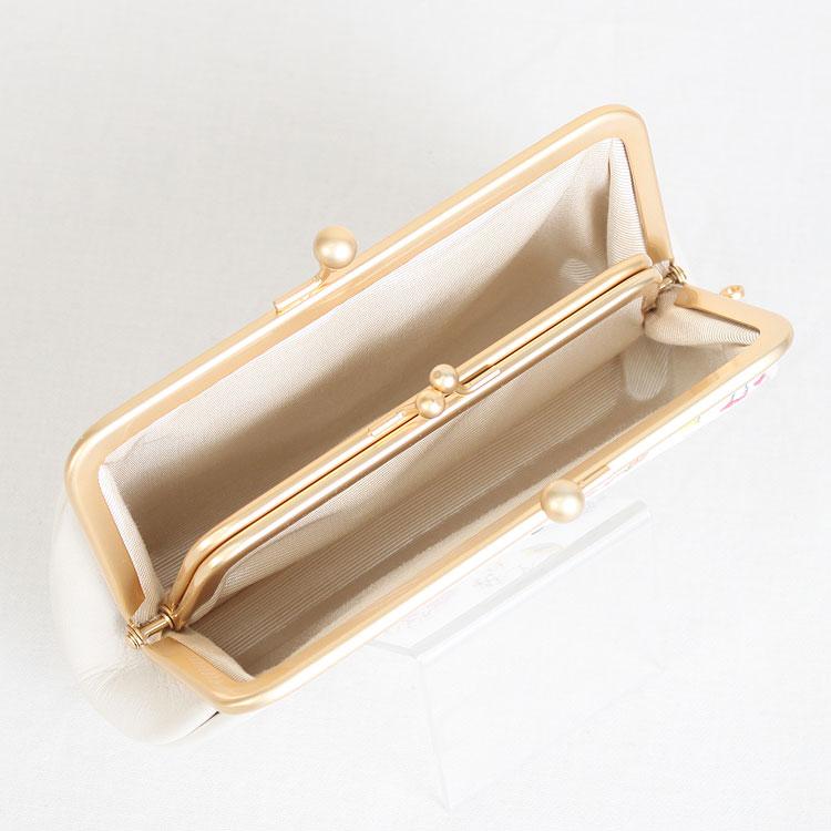 浅草文庫 財布 親子 がま口 ミニ お種銭付 花菱 はなびし 柄 コイン