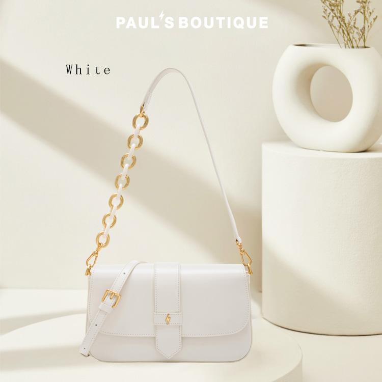 セール PAULS BOUTIQUE LONDON 本革 3way ショルダーバッグ ハンドバッグ クラッチバッグ チェーン 牛革 ポールズブティックの画像
