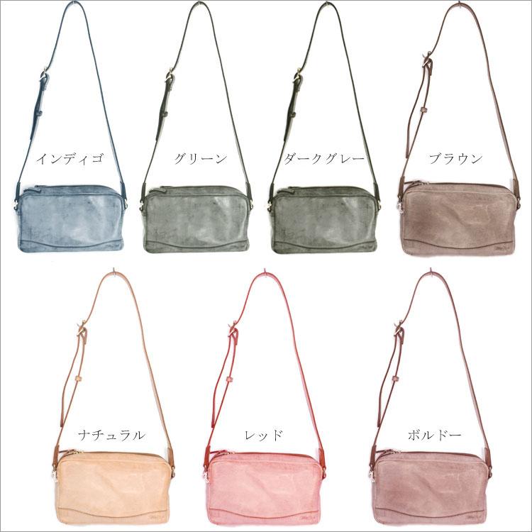 ショルダーバッグ Trois Clefs トワクレ 本革 ワックスレザー イタリア 