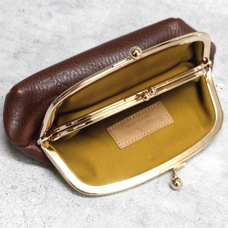 ミニ財布 がま口 財布 親子ガマ口 日本製 本革 牛革 イタリアン