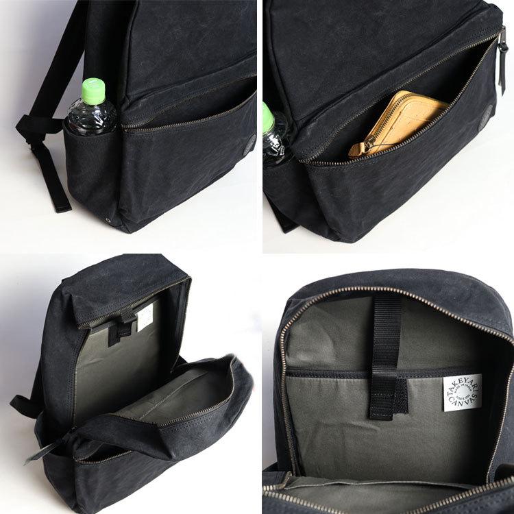 TAKEYARI 倉敷帆布 タイガー帆布9号 ボックスパック リュック ブラック リュック TAKEYARI ビジネス 倉敷帆布 大容量 メンズ キャンバス