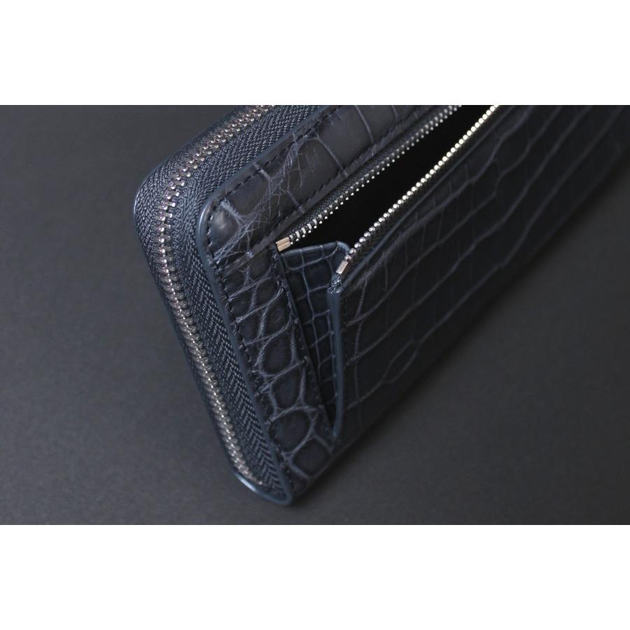 長財布 お種銭付 ナイルクロコダイル レザー ラウンドファスナー