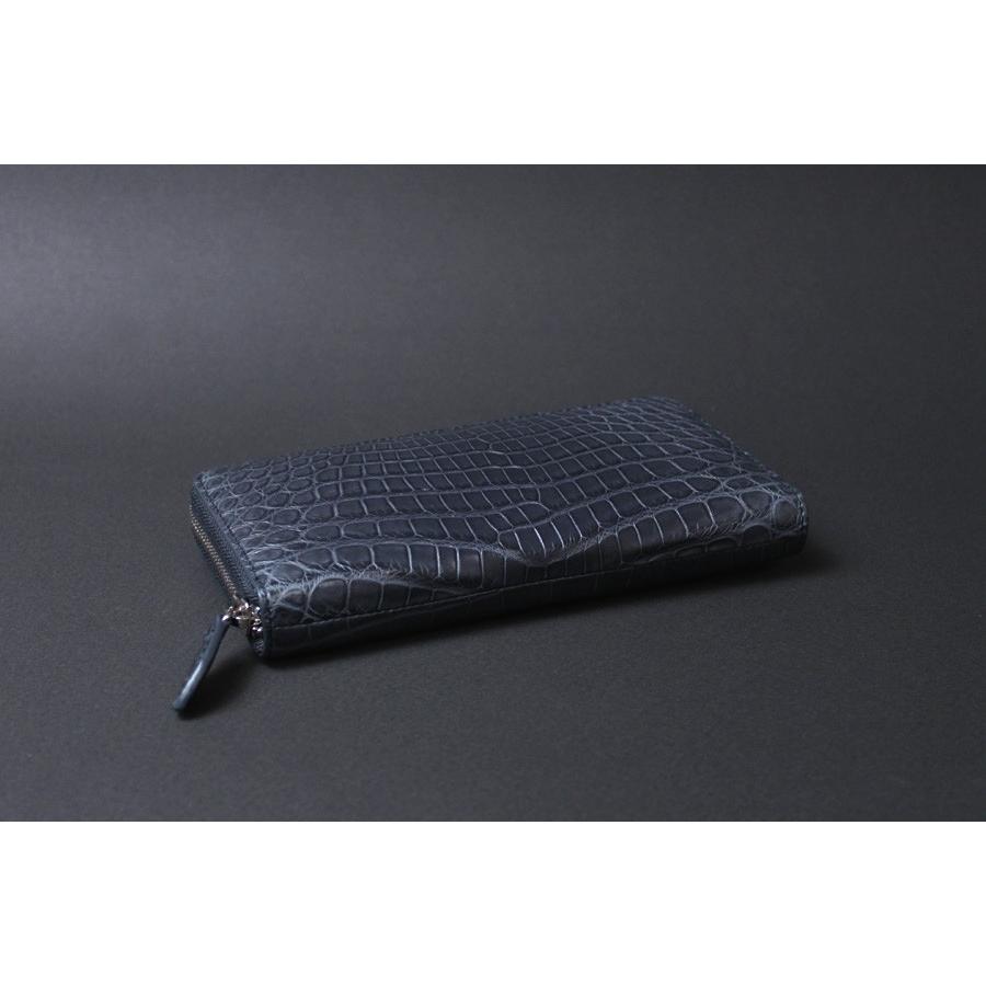 長財布 お種銭付 ナイルクロコダイル レザー ラウンドファスナー