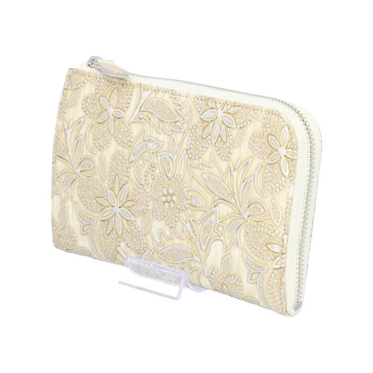 Arukan（アルカン） 財布 L字ファスナー ショート 型押し クレア 日本