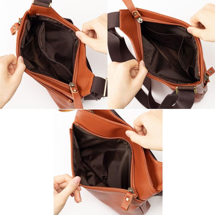 ショルダーバッグ 豊岡工房 牛革 軽量 日本製 4383 ボディショルダー