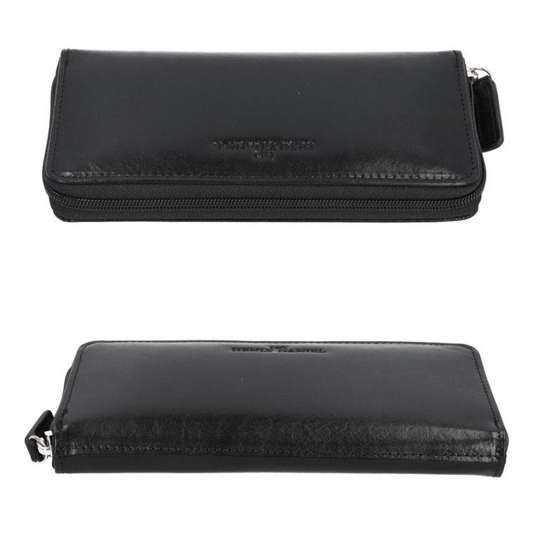 本革 財布 コインが分けられる 長財布 スキミング防止 RFID イタリア製