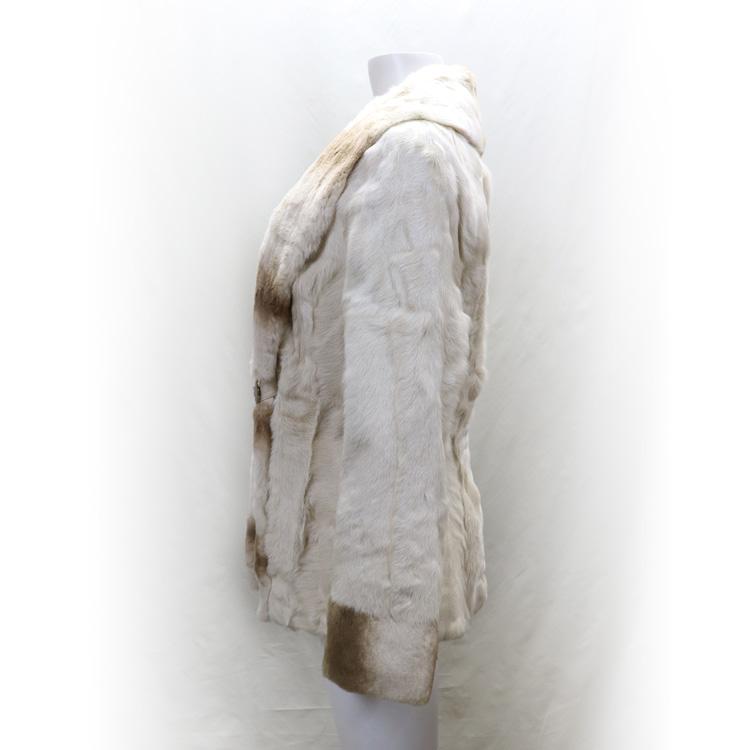 レッキスラビット トリミング キッドゴート ファー ジャケット