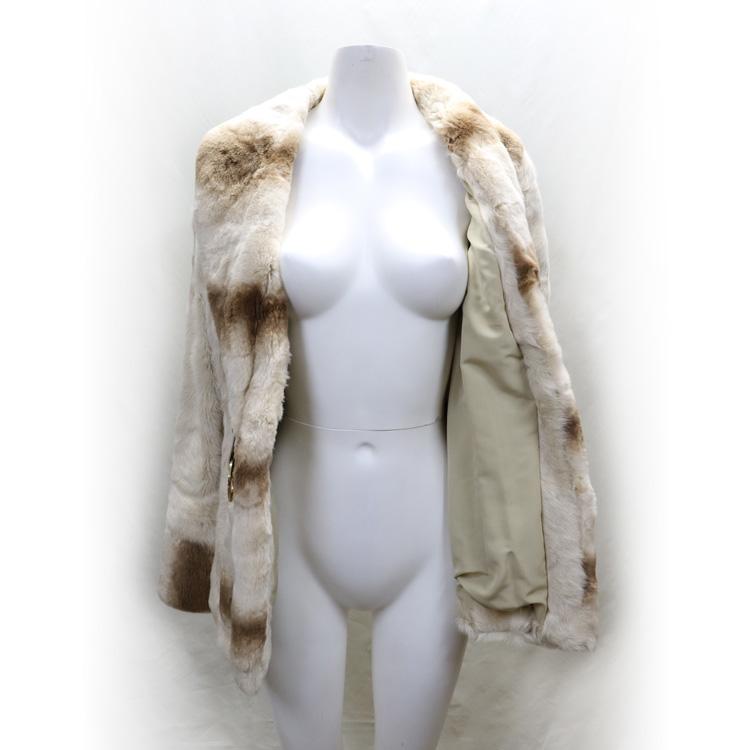 レッキスラビット トリミング キッドゴート ファー ジャケット