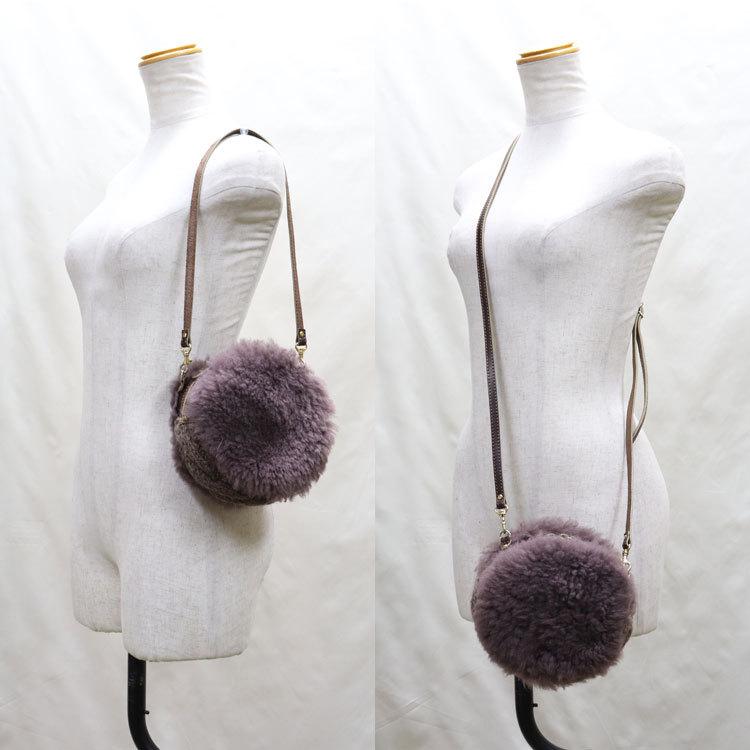 ラム ファー 2way バッグ ポシェット ショルダー レディース ギフト 