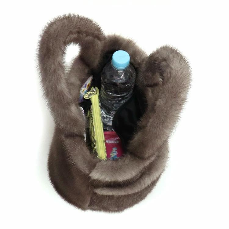 バッグ ファー リアルファー 日本製 ミンク トートバッグ ハンドバッグ