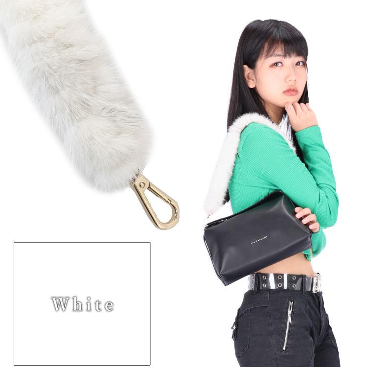 ミンク ファー チャーム ベルト バッグチャーム リアルファー リメイク