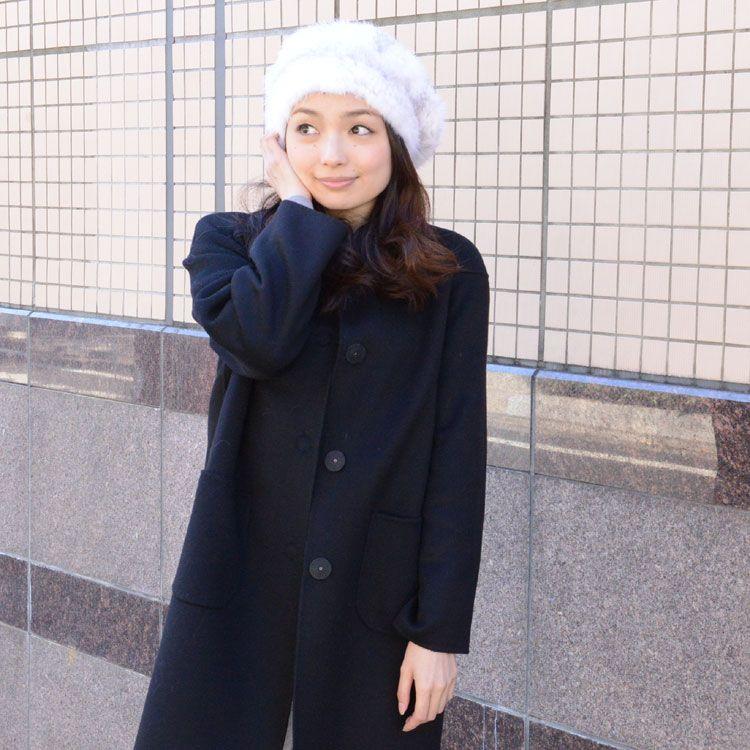 ミンク ファー キャップ 帽子 : エルベートブルーレーベル - 通販 