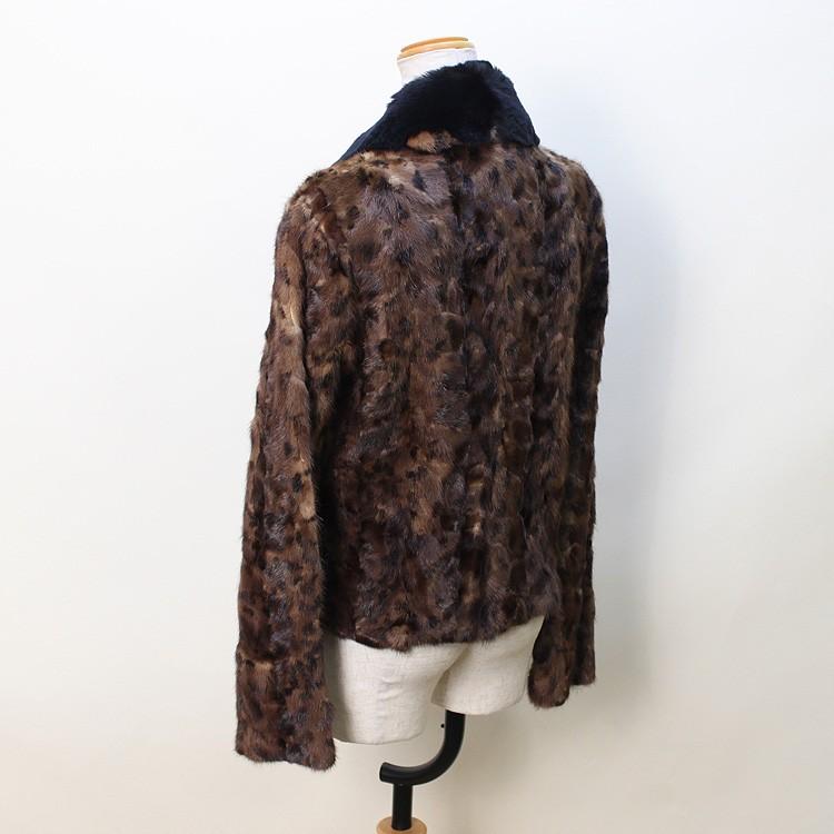 ミンク ファー ジャケット アニマルプリント レディース : エルベート