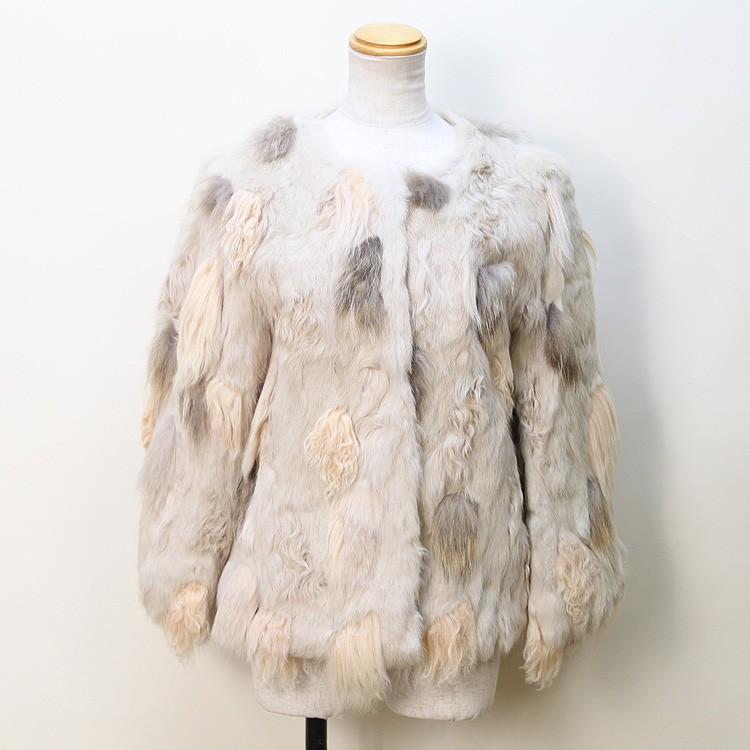 ラビット ラクーン ラム ミックス ファー ジャケット レディース 爆買