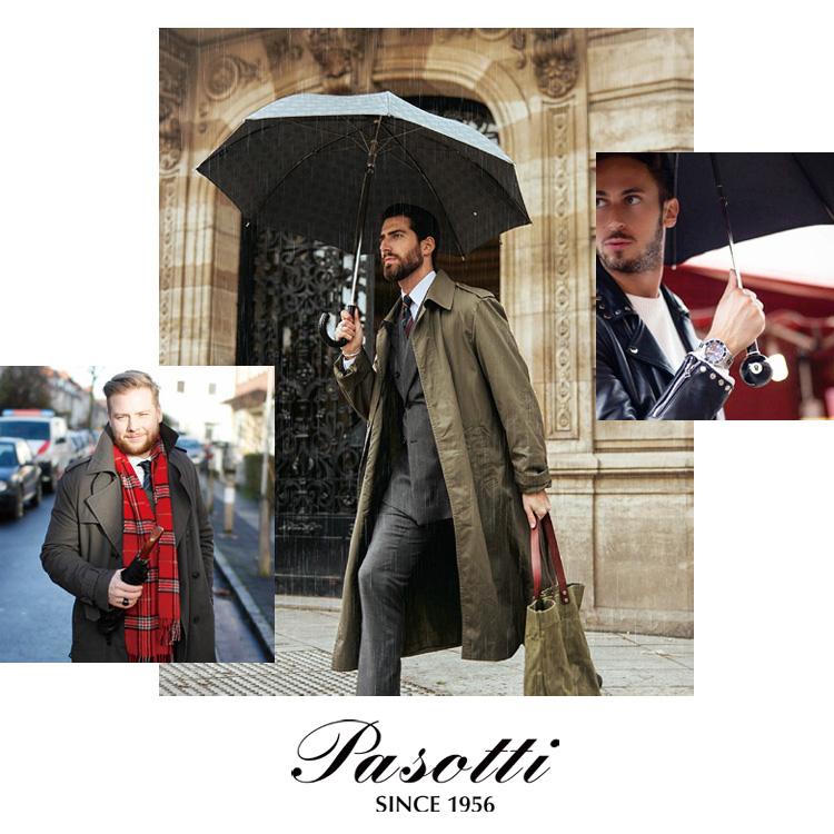 pasotti 高級 雨傘 Pasotti】インサイドフラワープリント