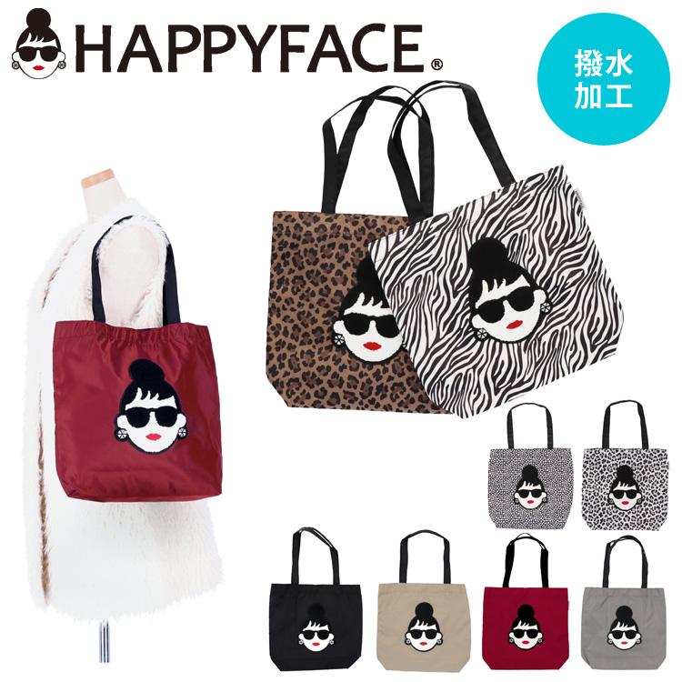 トートバッグ HAPPY FACE EMMA 相良刺繍 お顔 サングラス LADY トートバッグ HAPPY FACE EMMA 相良刺繍 お顔 サングラス LADY