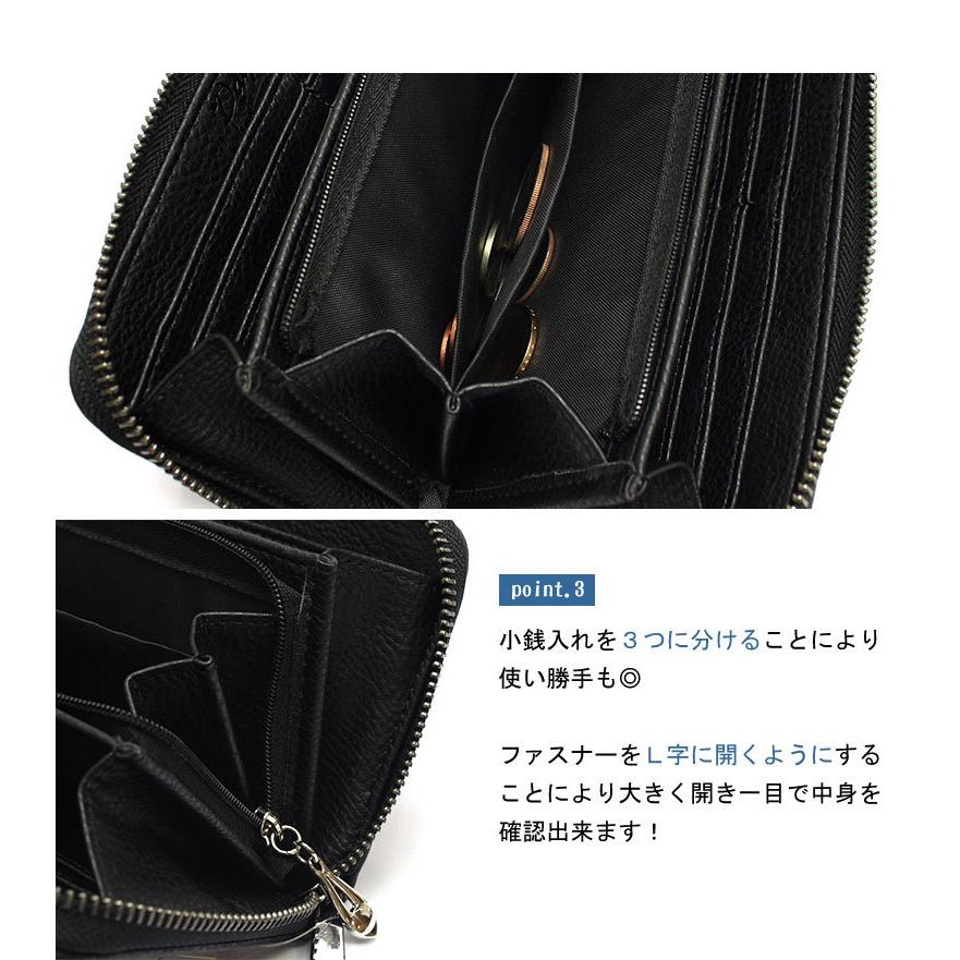 財布 長財布 レディース メンズ ラウンドファスナー サイフ スタッズ