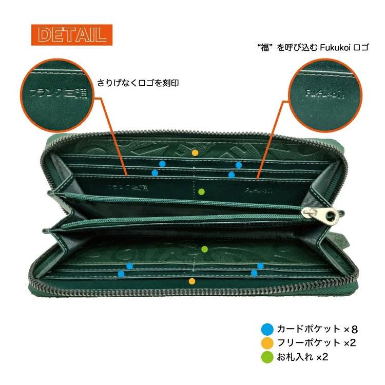 フランク三浦 長財布 ラウンドファスナー 合皮 財布 単色 モノグラム風