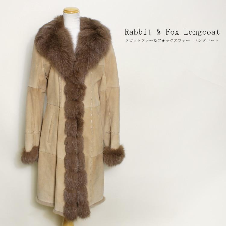 【タグ付き】 フォックスファー レザー ラビット ダブルフェイス ロングコート 楽天市場】ラビット ダブルフェイス ロングコート フォックス