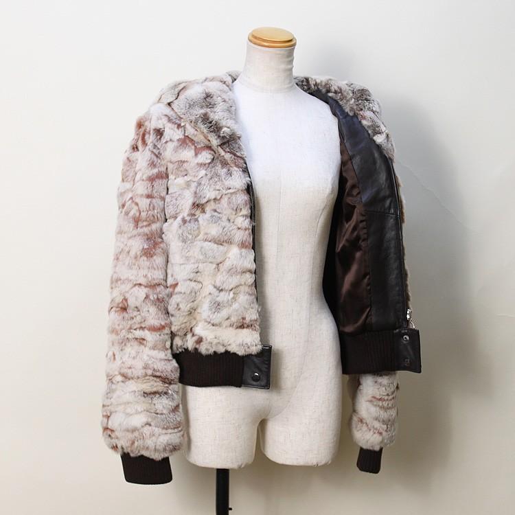 最大00円引クーポン有 レッキスラビット ファー ジャケット ブラウンスノートップ フード付 レディース Rx15 ファー レザー専門店エルベート 通販 Yahoo ショッピング