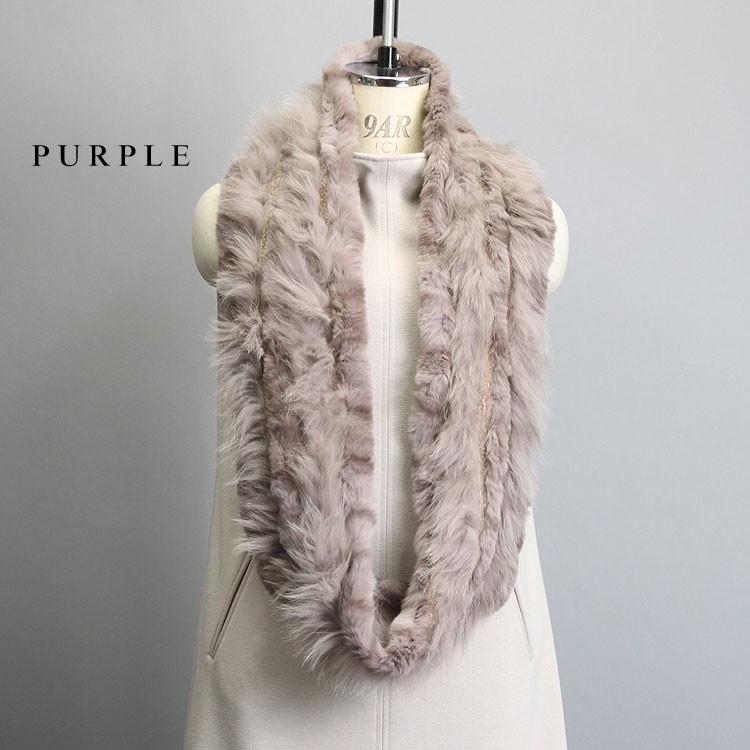 レッキスラビット・フォックス ファー マフラー リング状 : エル