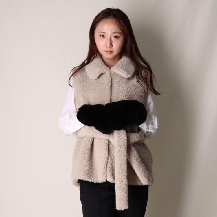 ✨アーカイヴ✨ ヨウジヤマモト　00aw　ラビットファー　ミトン　手袋 ✨アーカイヴ✨ ヨウジヤマモト 00aw ラビットファー ミトン 手袋