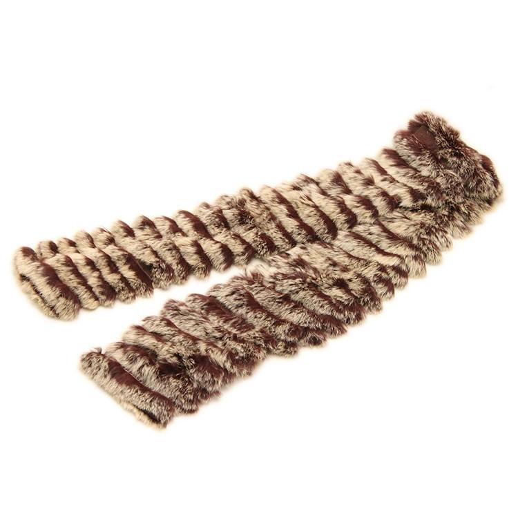 レッキスラビット ファー マフラー ワイン レディース ギフト