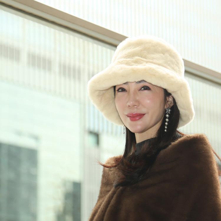 レッキスラビット ファー バケットハット 帽子 ファー帽子 レッキスラビット ファー バケットハット 帽子 ファー帽子