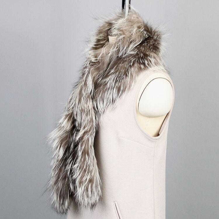 【新品 ファーマフラー】シルバーフォックス【ナチュラル】 サンキョウショウカイ 三京商会 シルバーフォックスファー