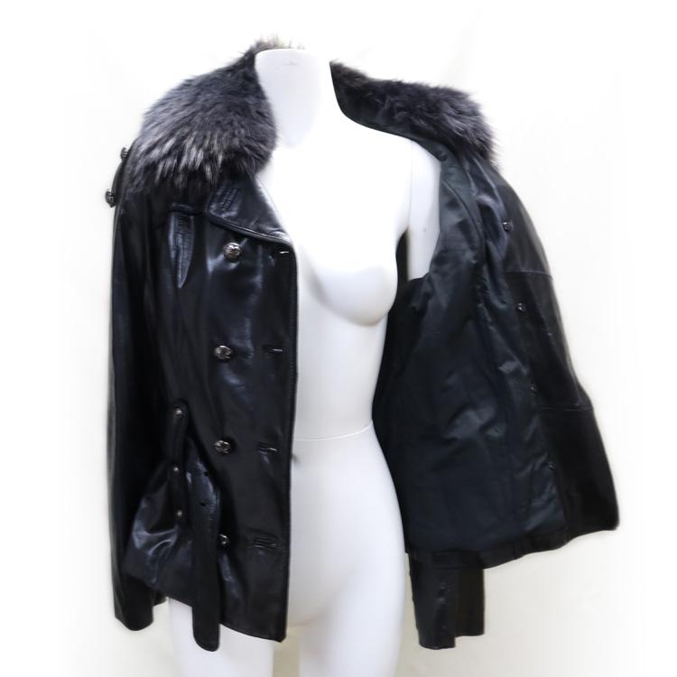 【美品】レキップ ヨシエイナバ★羊革★ラクーンファー★ダブルライダースジャケット 美品】レキップ ヨシエイナバ☆羊革☆ラクーンファー☆ダブル