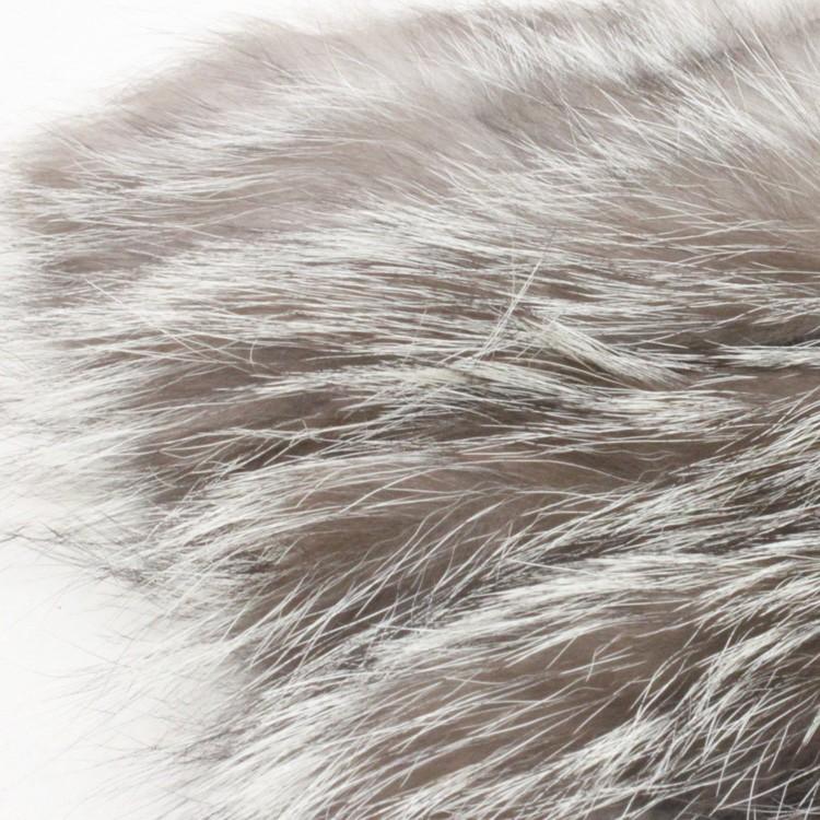 ヴィンテージ　シルバーフォックス頭付き　ショルダーバック　珍品　毛皮 シルバーフォックス ファー ショルダーバッグ ポシェット 本革