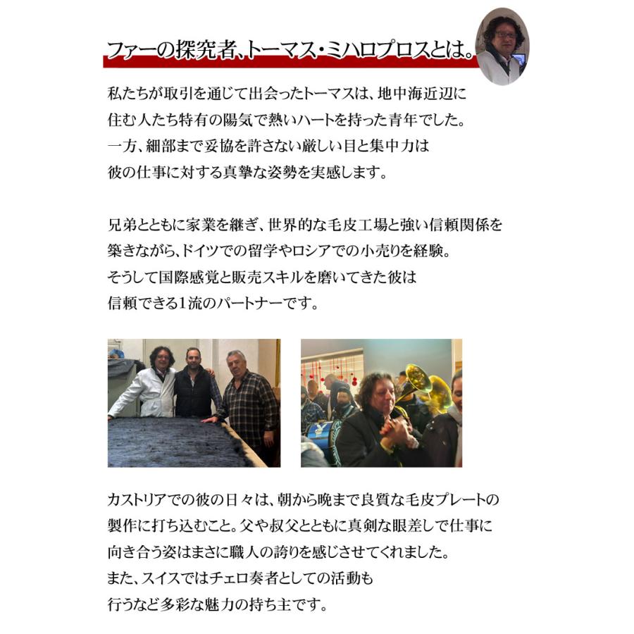 トート バッグ ギリシャからの逸品 ビッグサイズ フォックス ファー 大容量 A3対応 高級 通勤バッグ 日本製 栃木レザーの画像