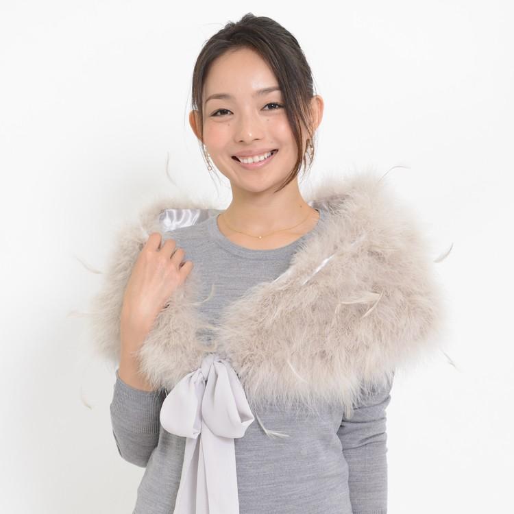 セール ターキーフェザー ストール ショール ケープ マラボー : エル