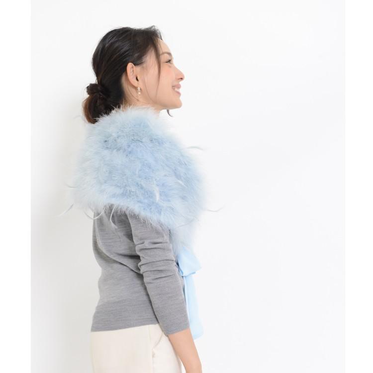 セール ターキーフェザー ストール ショール ケープ マラボー : エル