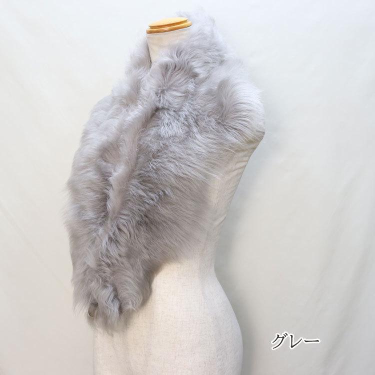 マフラー レディース トスカーナラム ファー ショール ムートン ギフト