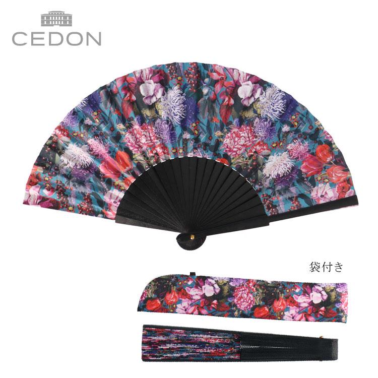 扇子 木 CEDON 花柄 Flower Bouquet レディース 高級 映える扇子