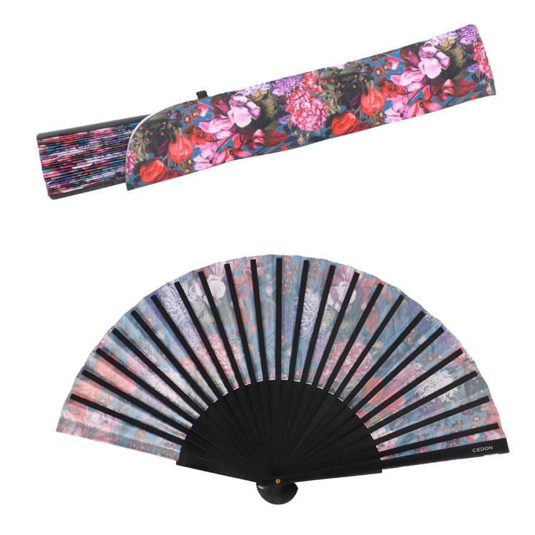 扇子 木 CEDON 花柄 Flower Bouquet レディース 高級 映える扇子
