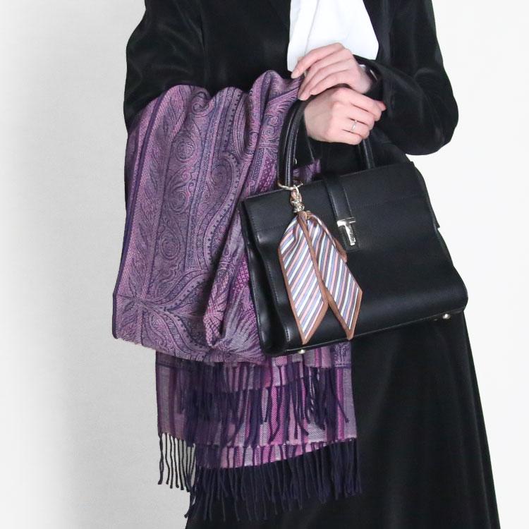 ストール シルク 日本製 ジャガード 大判ストール ウール ショール