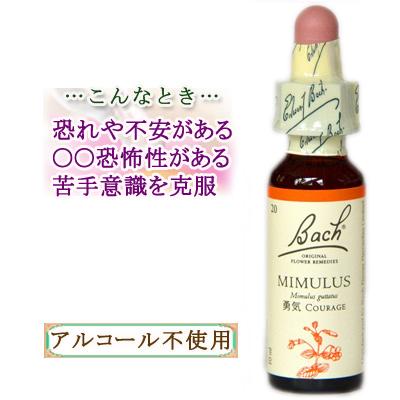 バッチフラワーレメディ 20ミムラス ノンアルコープタイプ 10ml