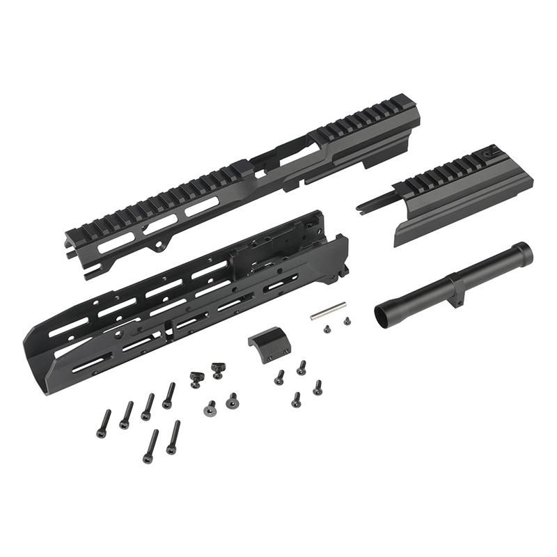 東京マルイ AKM SAG MK3.1 カスタム ドットサイト、予備マグ付き 5KU SAG MK3.1タイプ トップレール シャーシ M-LOK ハンドガード CYMA
